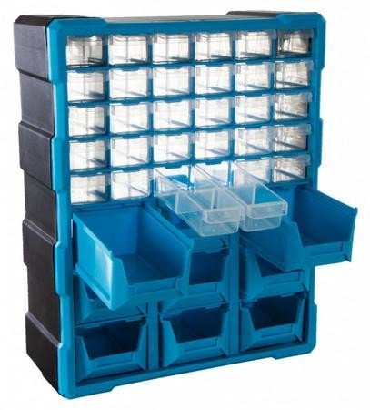 AHProfi Plastový organizér / box na šroubky, 39 rozdělovníků - MW1501
