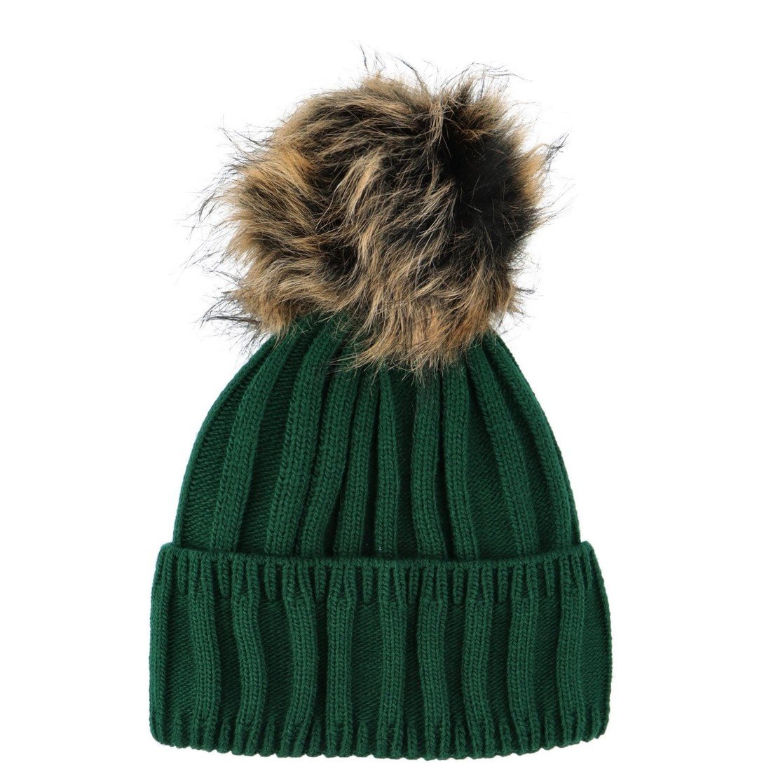 Trendová dámská zimní čepice Ezora, zelená