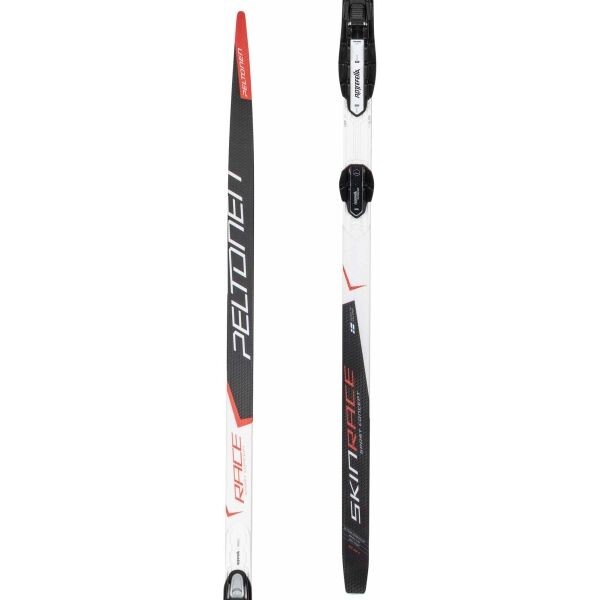 Peltonen SET SKINRACE CL STIFF+CLASIC AUTO Běžecké lyže na klasiku se stoupacími pásy, černá, velikost 195