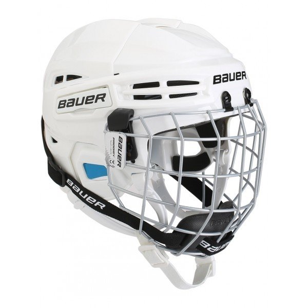 Bauer PRODIGY COMBO YTH Dětská helma s mřížkou, bílá, velikost 48-53.5