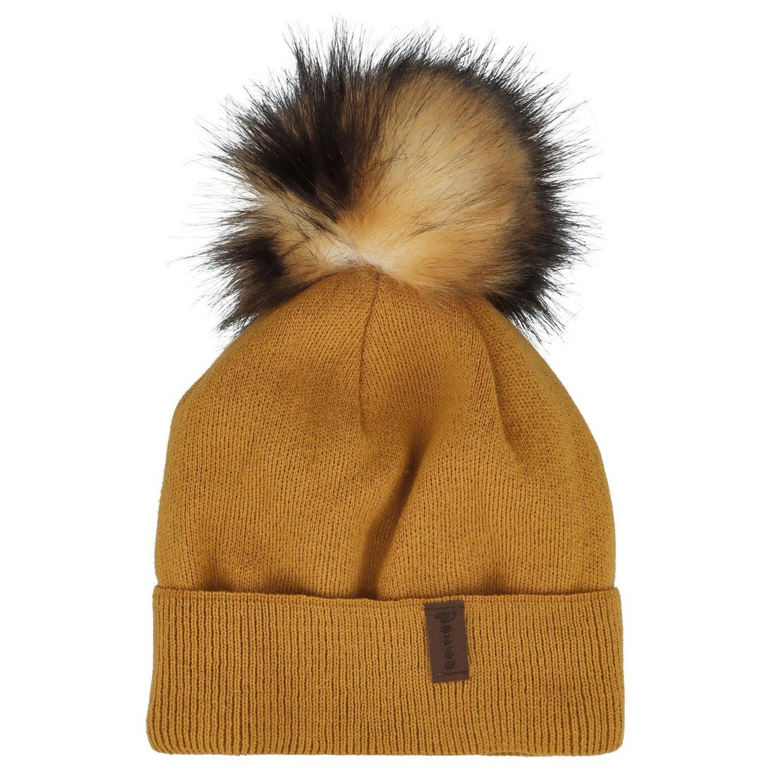 Stylová dámská zimní čepice Floka, žlutá