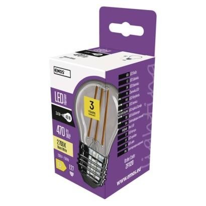 Emos LED žárovka Filament Mini Globe 3,4W E27 teplá bílá ZF1120