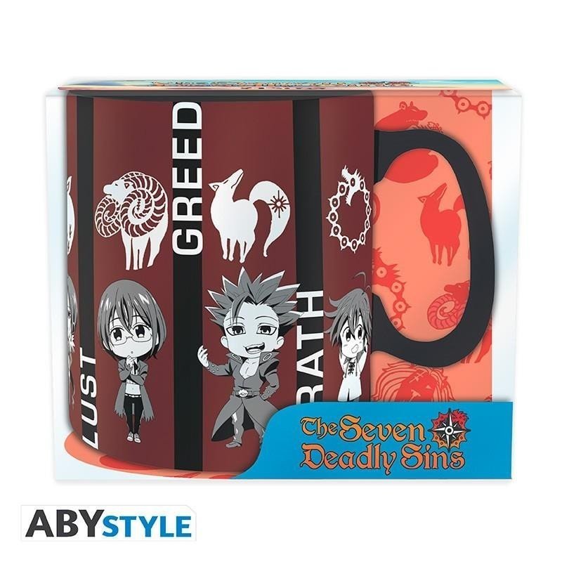 The Seven Deadly Sins Hrnek keramický 460 ml - Chibi sins