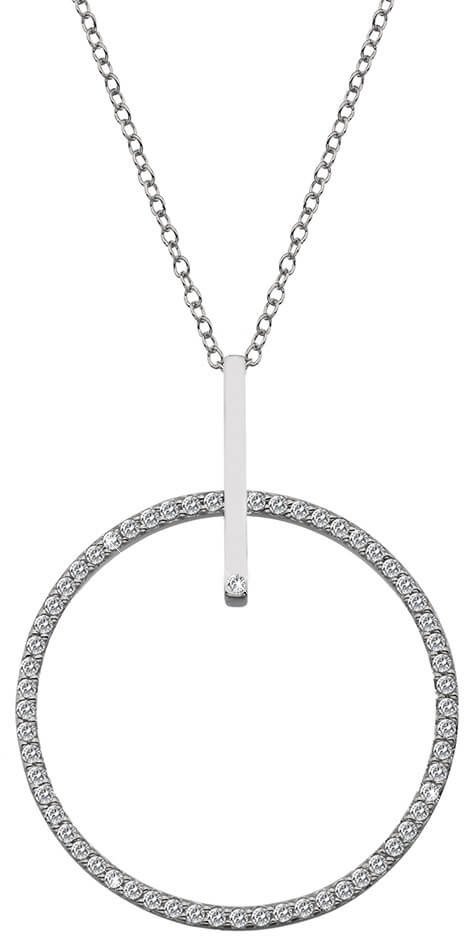 Hot Diamonds Stříbrný náhrdelník s pravým diamantem Flora DP717