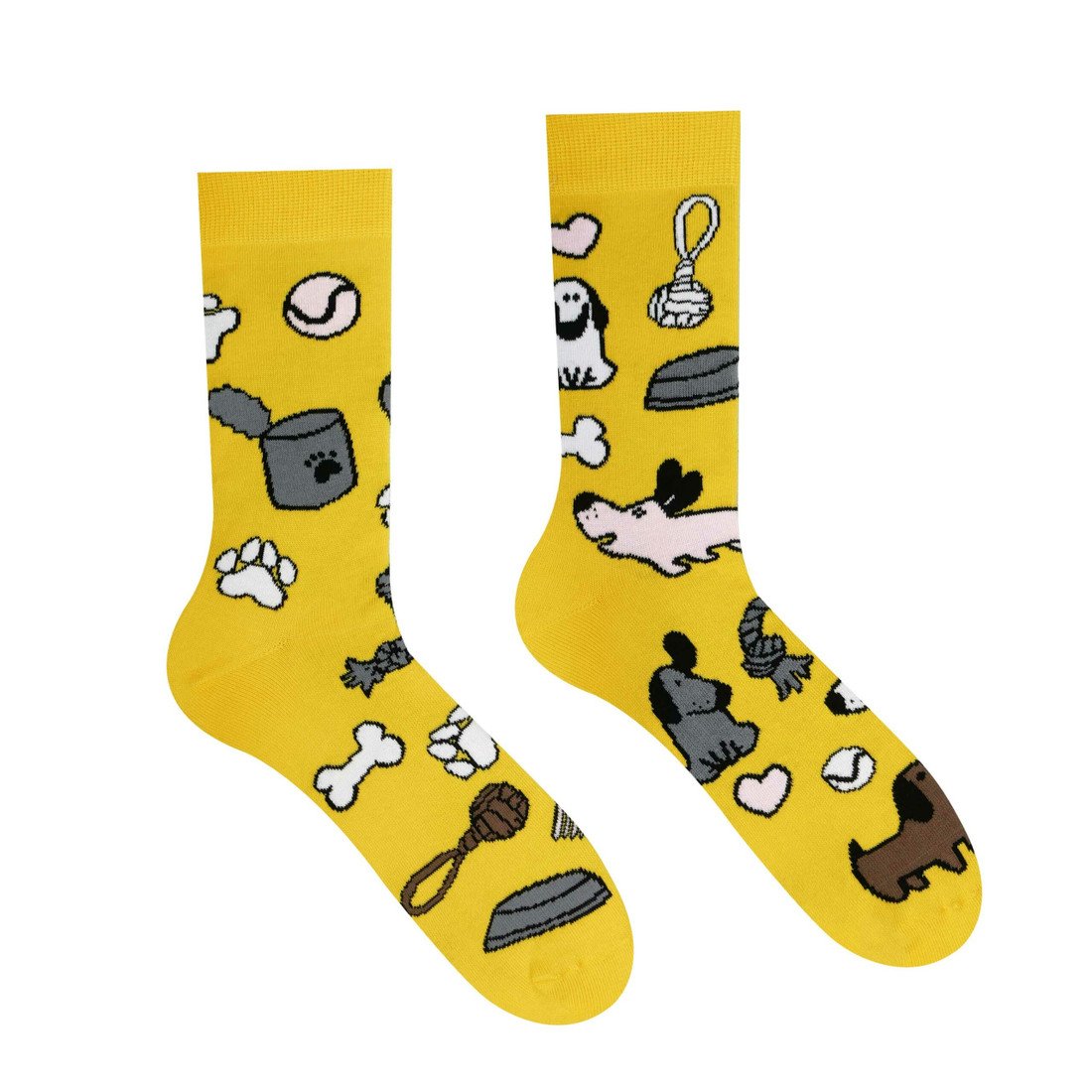 Ponožky Hesty Psík - žluté, 43-46