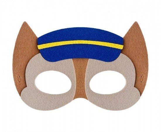 Paper Design Maska fleece PAW PATROL - Chase - hnědá - 403177