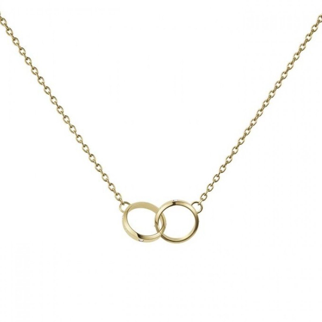 Daniel Wellington Krásný pozlacený náhrdelník s krystaly Classic Lumine DW00400353