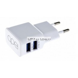 Nabíjecí adaptér 2xUSB + MicroUSB kabel