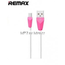 MicroUsb kabel USB Aliens 1m bílo-růžový