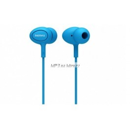 Sluchátka špunty RM-515 s mikrofonem modré