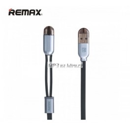 USB kabel 2v1 RC25T Lightning MicroUSB černý