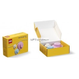 LEGO věšák na zeď, 3 ks - b, m, r