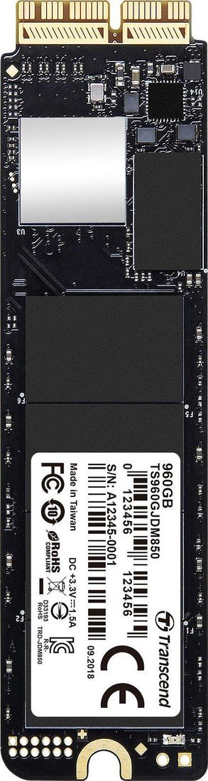 Transcend JetDrive(TM) 850 Mac 960 GB interní SSD disk NVMe/PCIe M.2 M.2 NVMe PCIe 3.0 x4 Retail TS960GJDM850