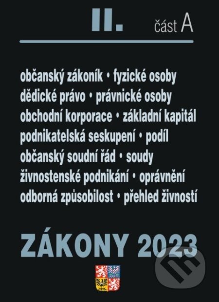 Zákony 2023 II/A - Občanský zákoník - Poradce s.r.o.