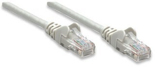 INTELLINET 325950 Intellinet Patch kabel Cat5e CCA U/UTP PVC 10m šedý - 100% měď