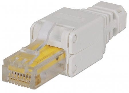 Intellinet konektor RJ45, UTP Cat5e, 1ks samozařezávací, drát i lanko