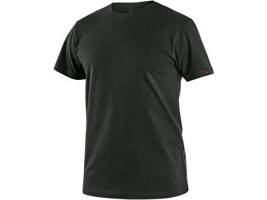 Tričko CXS NOLAN, krátký rukáv, černé, vel. 4XL, XXXXL