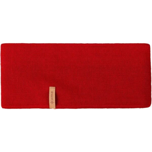 Kama PLETENÁ ČELENKA C49 Dámská čelenka, červená, velikost UNI