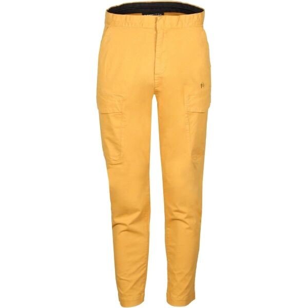 FUNDANGO ARBOR CARGO PANTS Pánské volnočasové kalhoty, žlutá, velikost XL