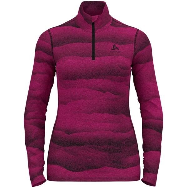 Odlo BL TOP TURTLE NECK L/S HALF ZIP WHISTLER Dámské funkční triko, růžová, velikost S