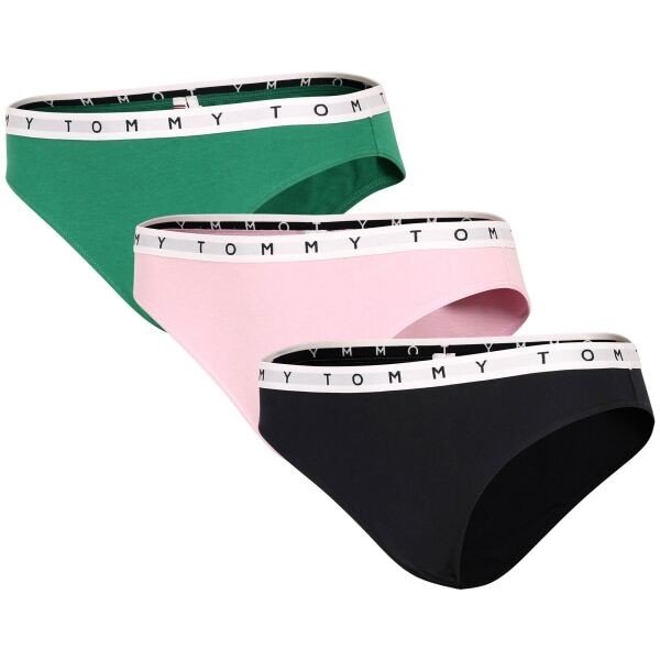 Tommy Hilfiger 3P BIKINI Dámské kalhotky, černá, velikost L