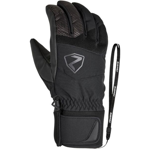 Ziener GINX AS AW Lyžařské rukavice, černá, velikost 8