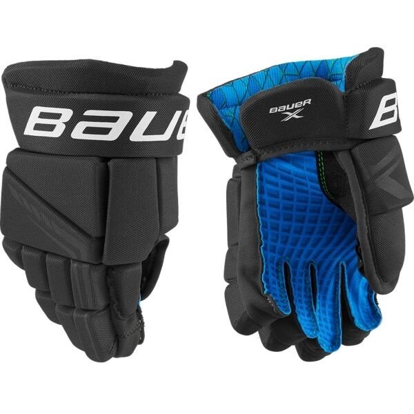 Bauer X GLOVE YTH Dětské hokejové rukavice, černá, velikost 8
