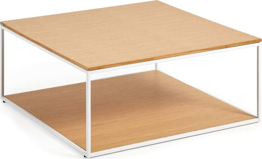 Konferenční stolek s deskou v dubovém dekoru 80x80 cm Yona - Kave Home