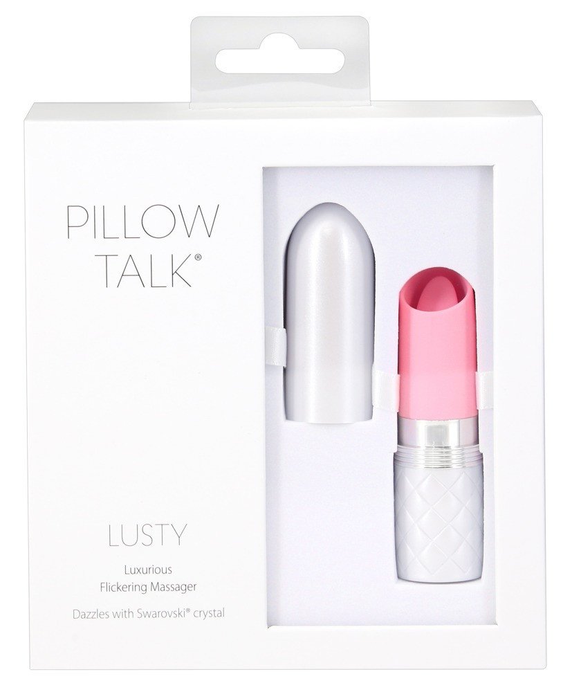 Pillow Talk Lusty - rechargeable, tongue stick vibrator (pink)