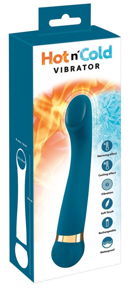 You2Toys Hot 'n Cold - battery-powered, heating G-spot vibrator (turquoise)
