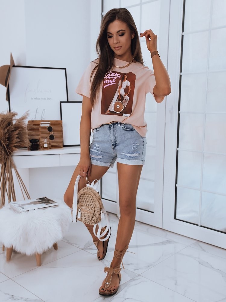 Dámské džínové kraťasy MOLLA modré Dstreet SY0217