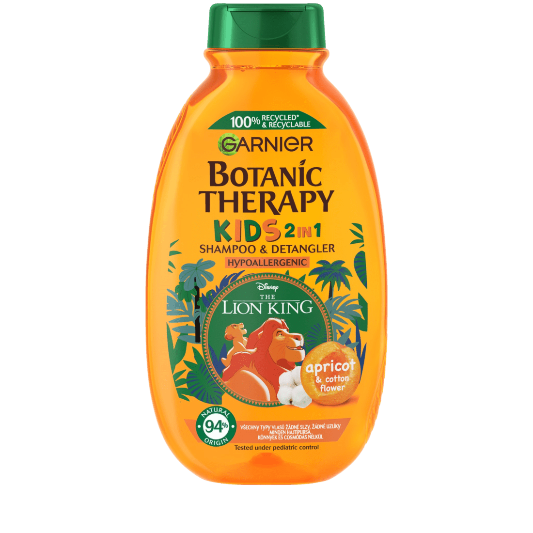 Garnier Botanic Therapy Disney Kids 2v1 šampon & kondicionér Lví král, Meruňka 400 ml