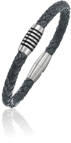 Boccia Titanium Pánský Kožený Náramek 0347-05