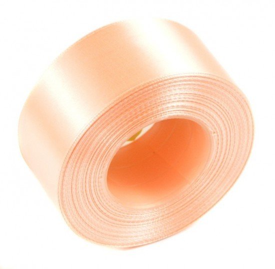 Stuha saténová 38 mm/32m - lososová - 601373