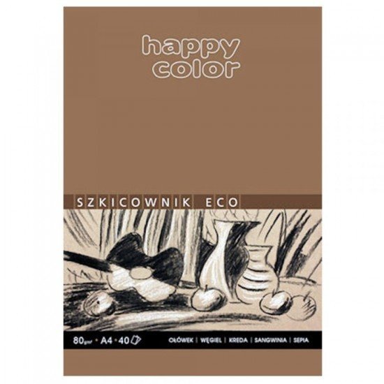 Happy Color Eko skicovací blok A3 hnědý - 80 g - 40 listů - 305349