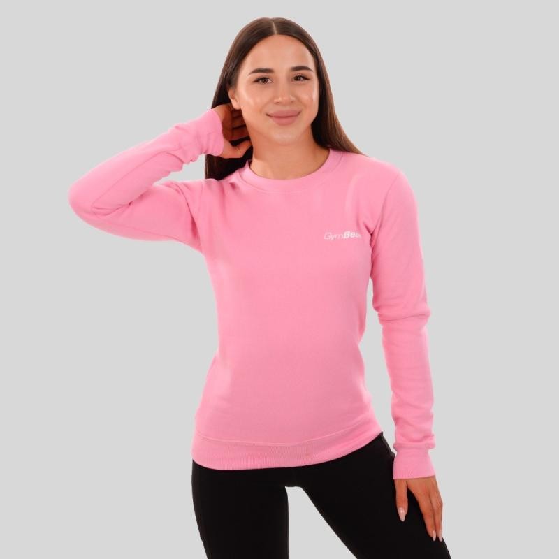 GymBeam Dámská mikina Basic Jumper Baby Pink