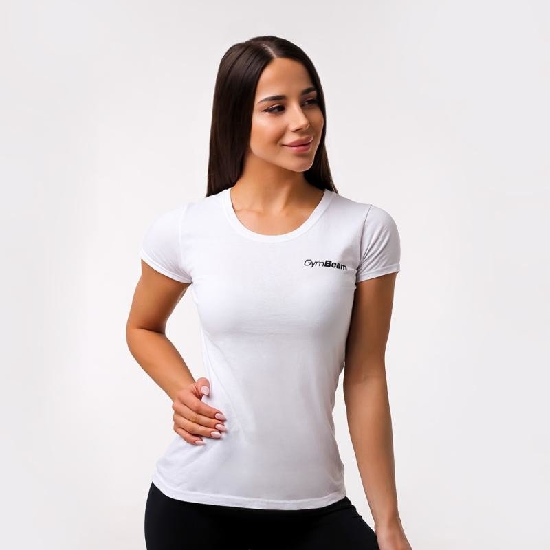 GymBeam Dámské tričko Basic White