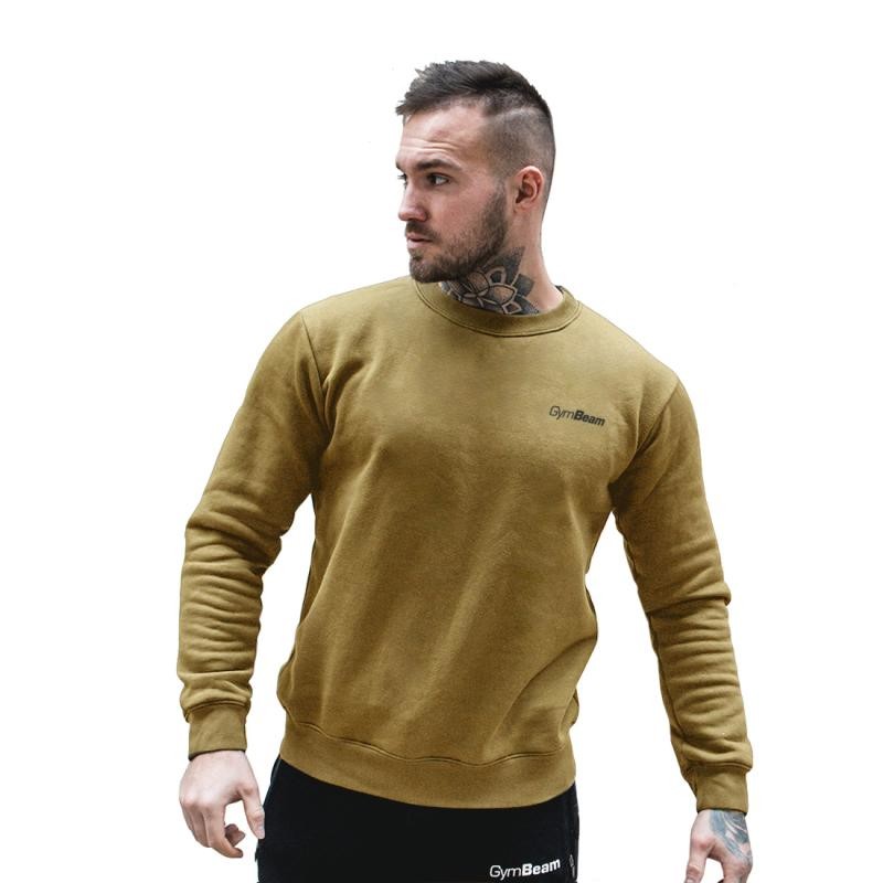 GymBeam Mikina Basic Jumper Military Green