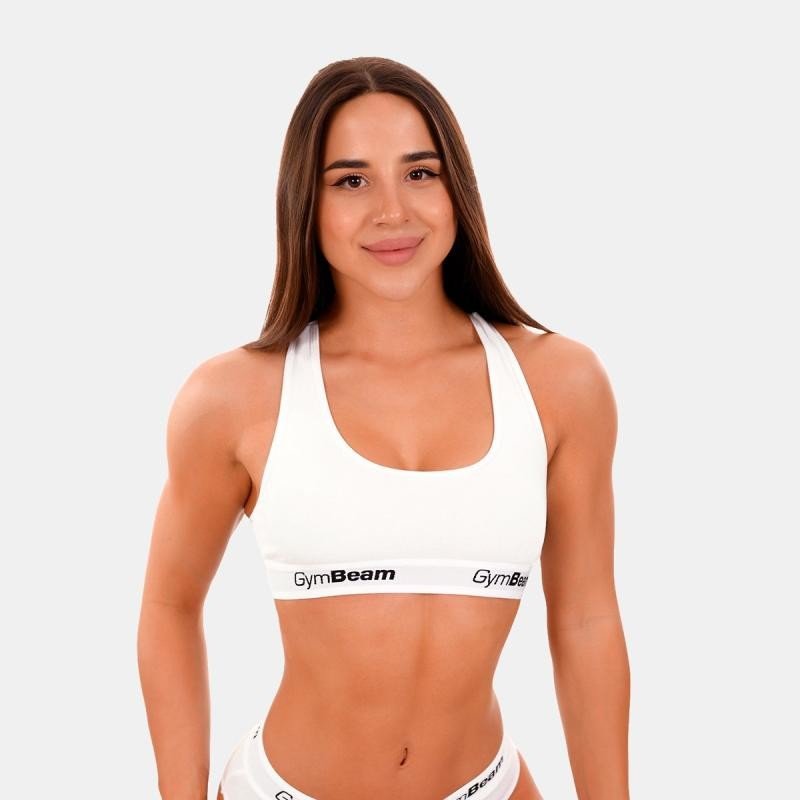 GymBeam Podprsenka Bralette White