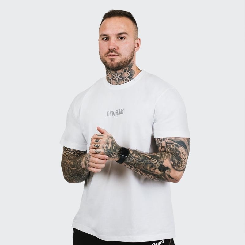 GymBeam Tričko FIT White