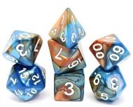 Dice4friends Dice Set Rusty: Blue (7)