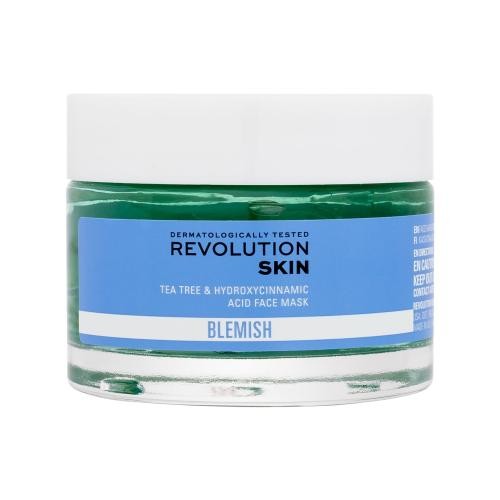 Revolution Skincare Blemish Tea Tree & Hydroxycinnamic Acid Face Mask 50 ml maska pro mastnou a problematickou pleť pro ženy