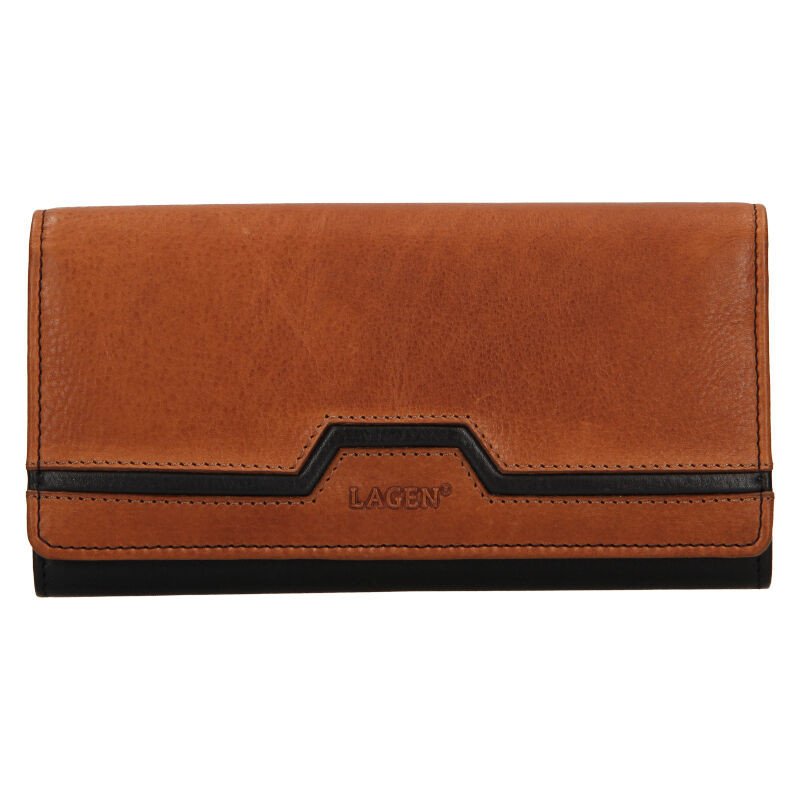 Lagen dámská peněženka kožená BLC/4787/720 Black/cognac