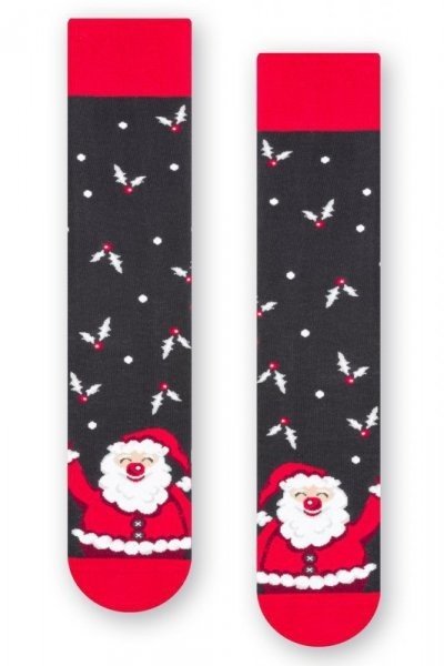 Steven 136 099 Mikuláš grafitové Pánské ponožky 44/46 grafitová