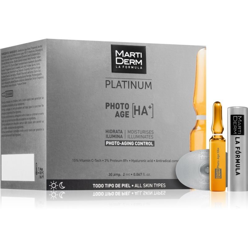 Martiderm Platinum Photo Age HA+ sérum proti stárnutí pleti v ampulích s vitamínem C 30x2 ml