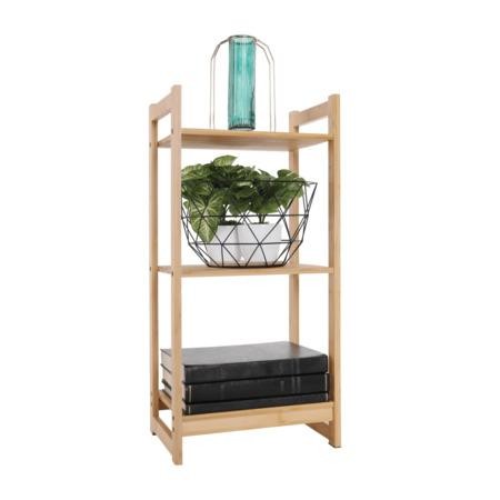 Kondela 3-poličkový regál, přírodní bambus, IMPEROR TYP 1
