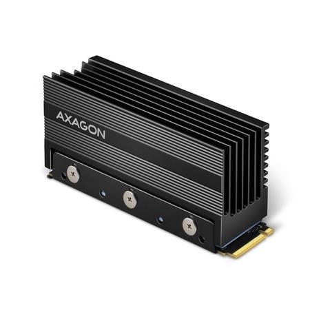AXAGON CLR-M2XL, hliníkový pasivní chladič pro oboustranný M.2 SSD disk, výška 36 mm, CLR-M2XL