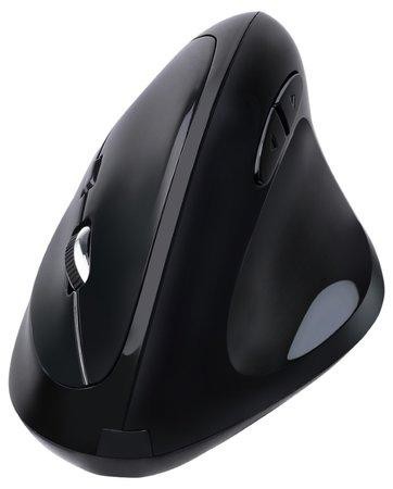 Adesso iMouse E30/ bezdrátová myš 2,4GHz/ vertikální ergonomická/ programovatelná/ optická/ 400-4800DPI/ USB/ černá, iMouse E30