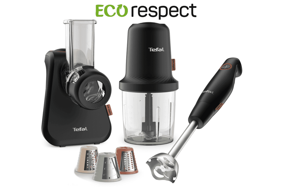 Akční set produktů Tefal Eco Respect MQ80E838 a MB77EN38 a HB46E838