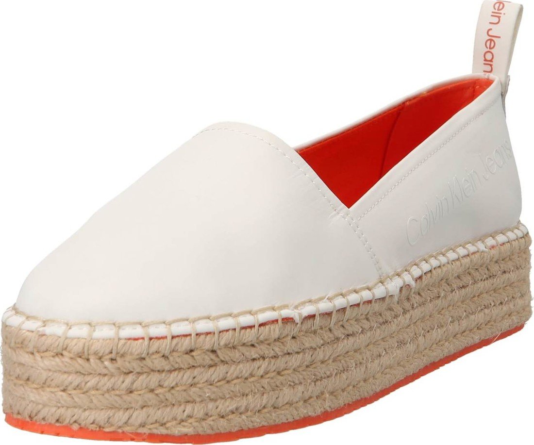 Calvin Klein Jeans Espadrilky bílá